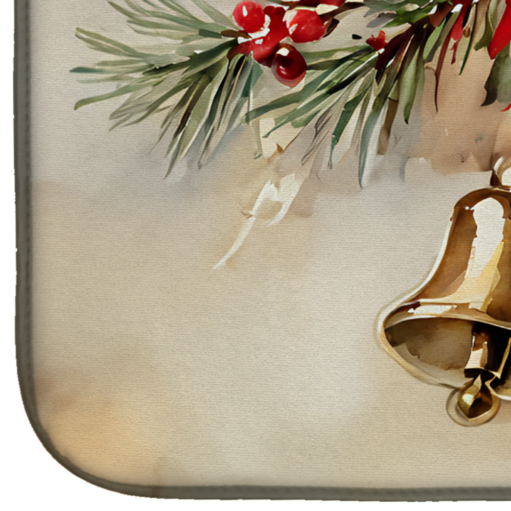 Christmas Bells Dish Drying Mat