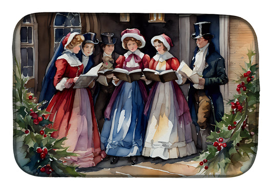 Buy this Christmas Carolers Dish Drying Mat
