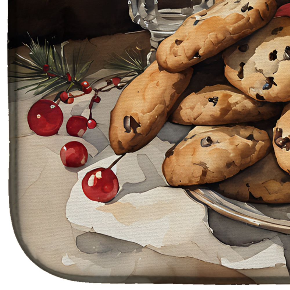 Christmas Cookies for Santa Dish Drying Mat