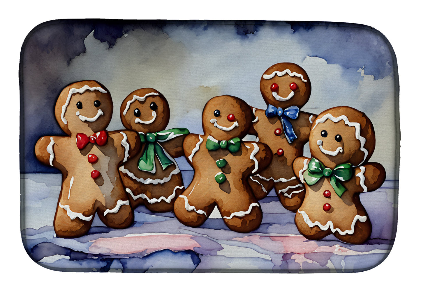 Buy this Christmas Gingerbread Dish Drying Mat