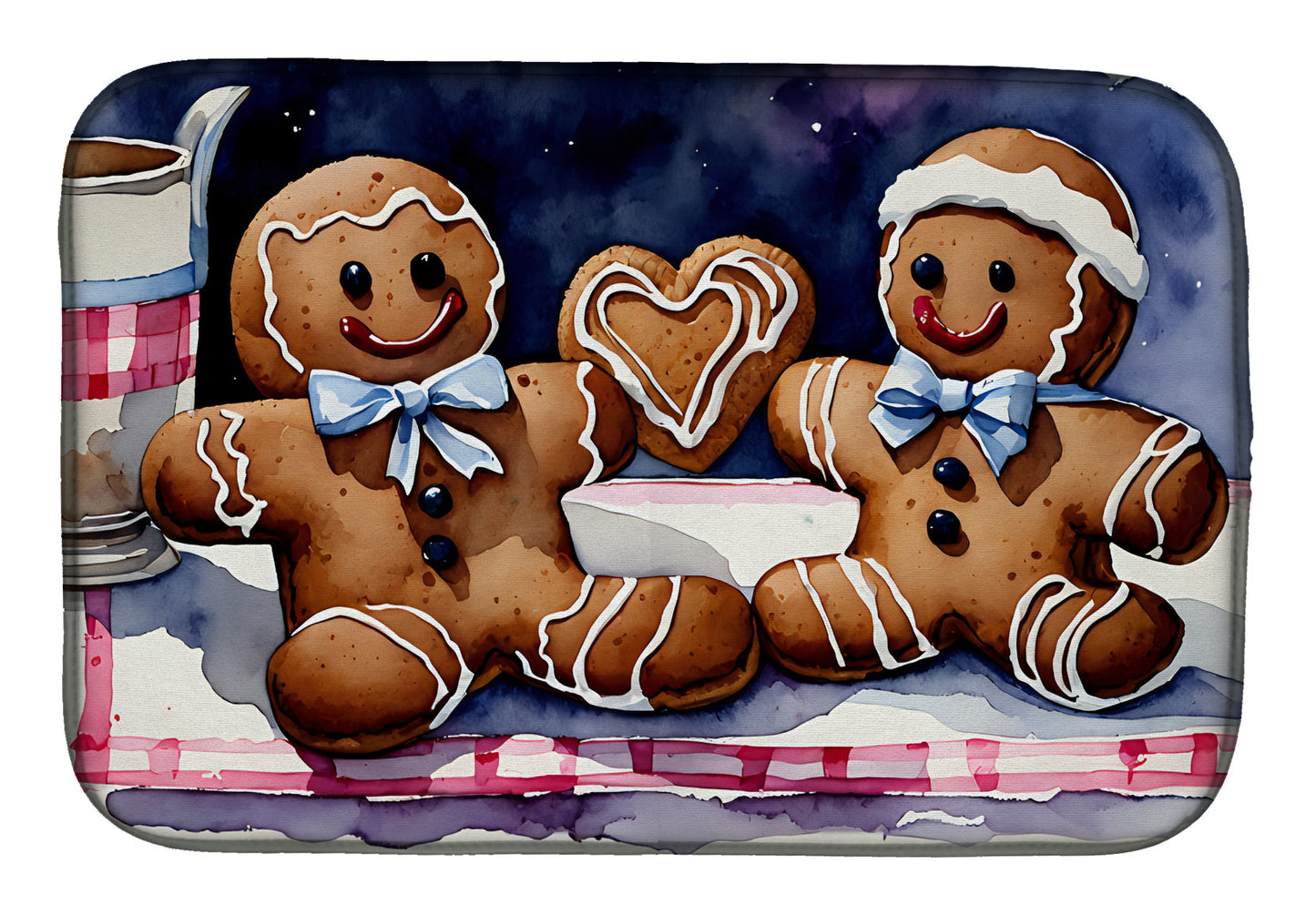 Buy this Christmas Gingerbread Dish Drying Mat