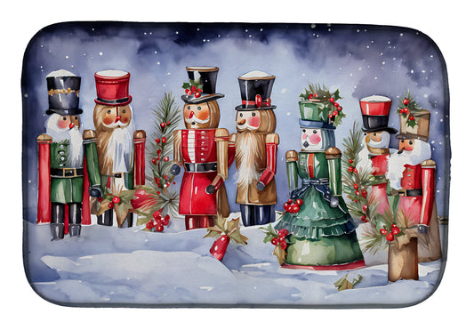 Buy this Christmas Nutcrackers Dish Drying Mat