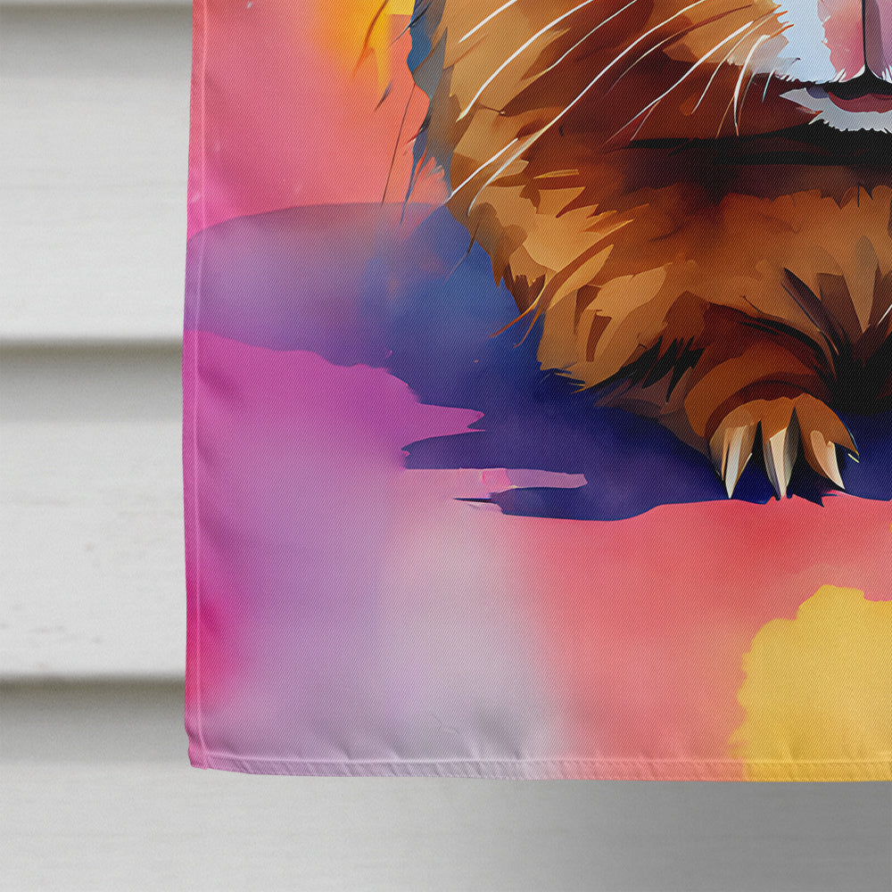 Hippie Animal Guinea Pig House Flag