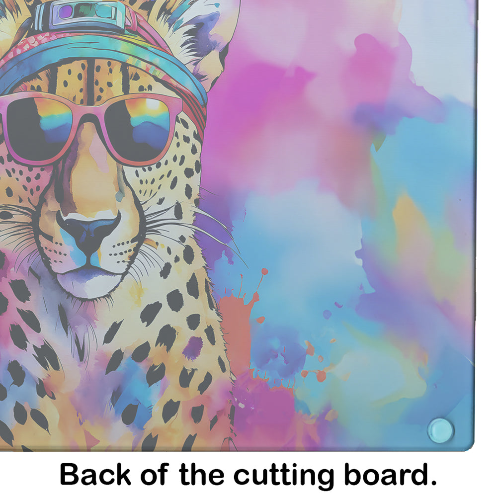 Hippie Animal Cheetah Glass Cutting Board