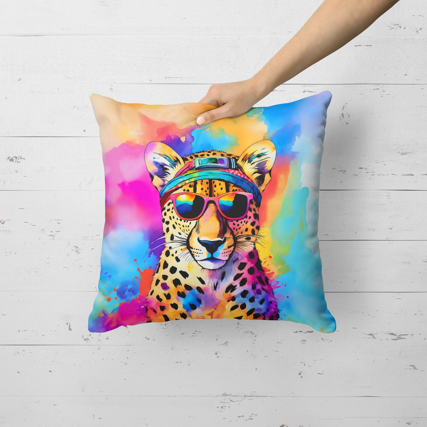 Hippie Animal Cheetah Throw Pillow