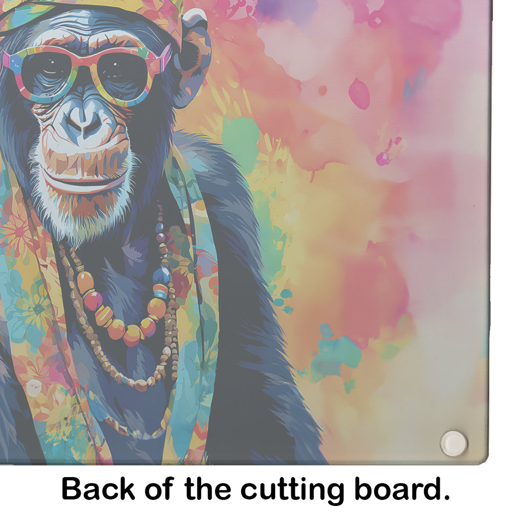 Hippie Animal Chimpanzee Glass Cutting Board