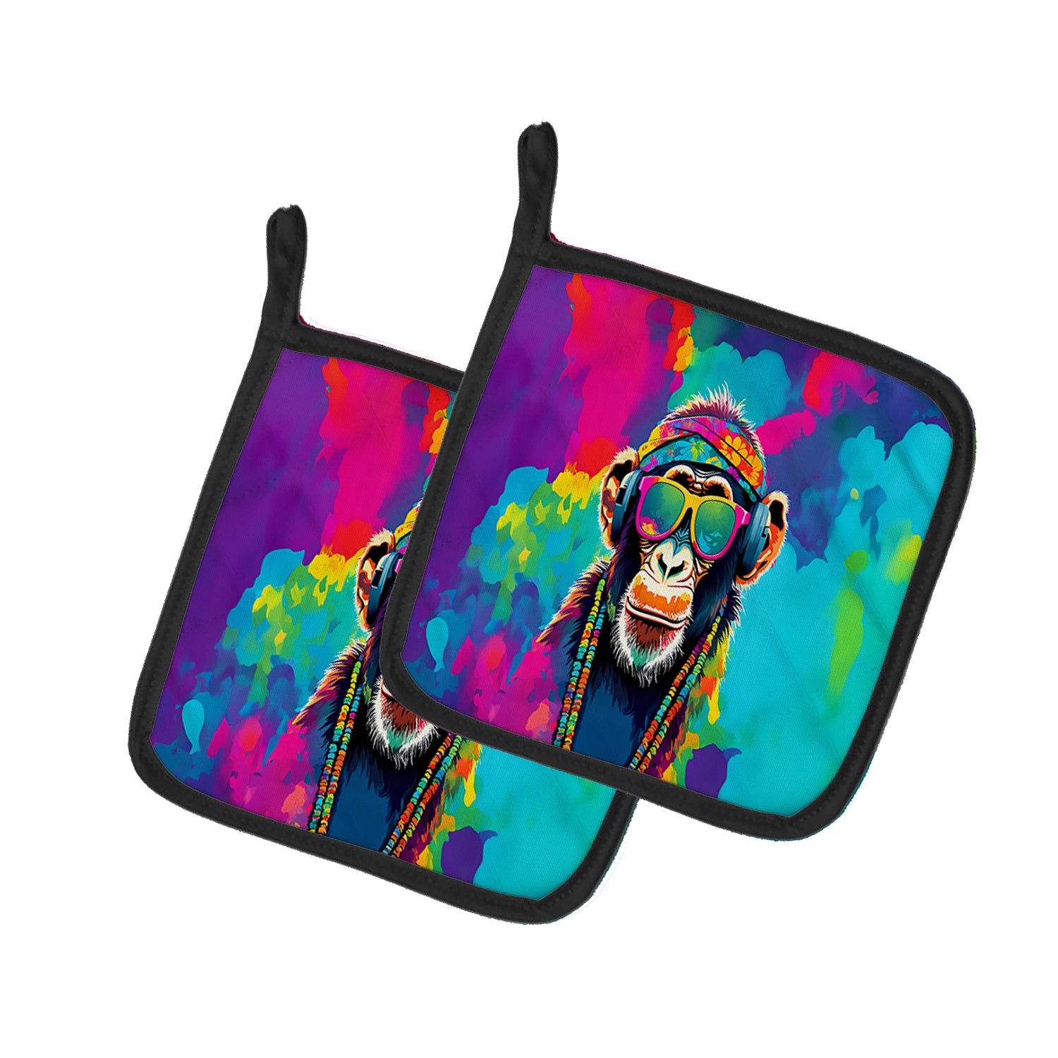 Buy this Hippie Animal Chimpanzee Pair of Pot Holders