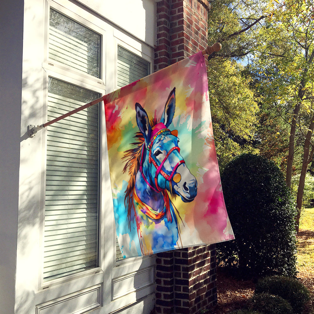 Hippie Animal Donkey House Flag