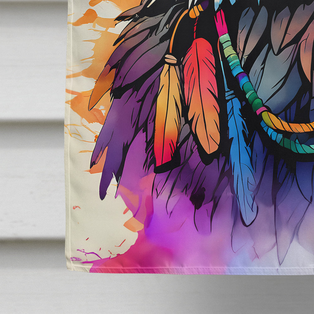 Hippie Animal Eagle House Flag