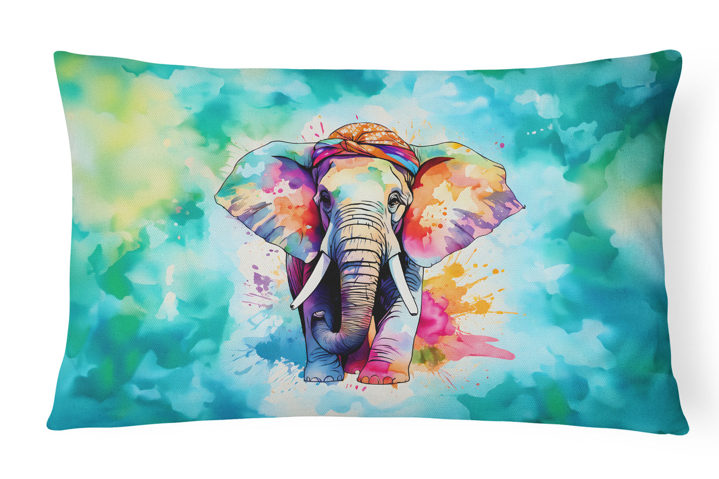 Buy this Hippie Animal Elephant Throw Pillow