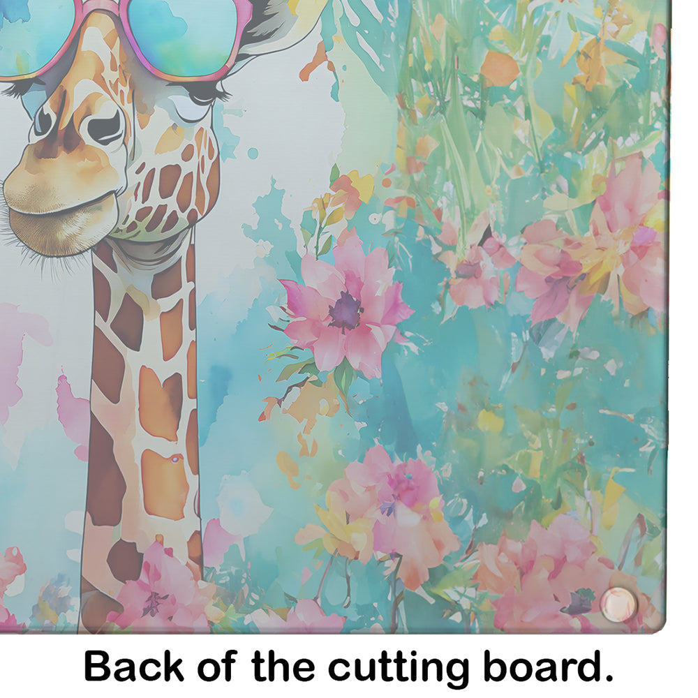 Hippie Animal Giraffe Glass Cutting Board