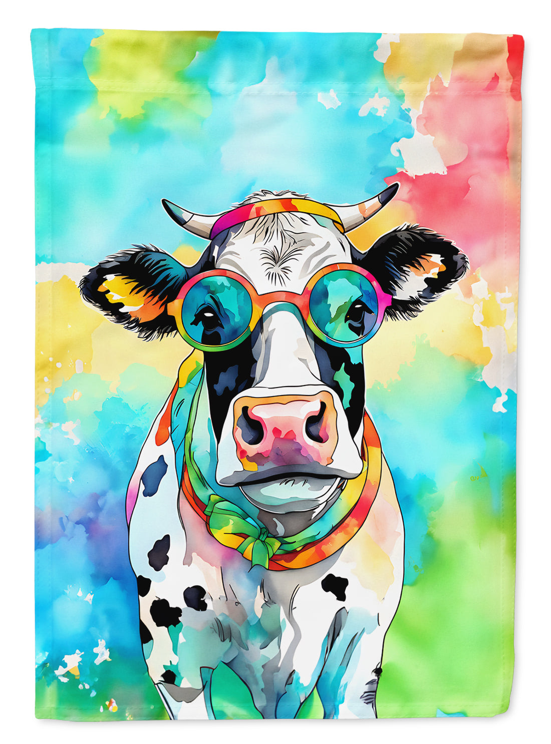 Buy this Hippie Animal Cow House Flag