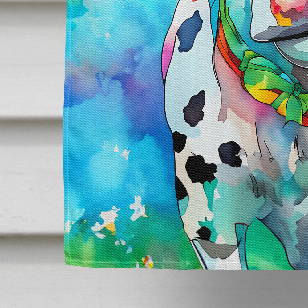 Hippie Animal Cow House Flag