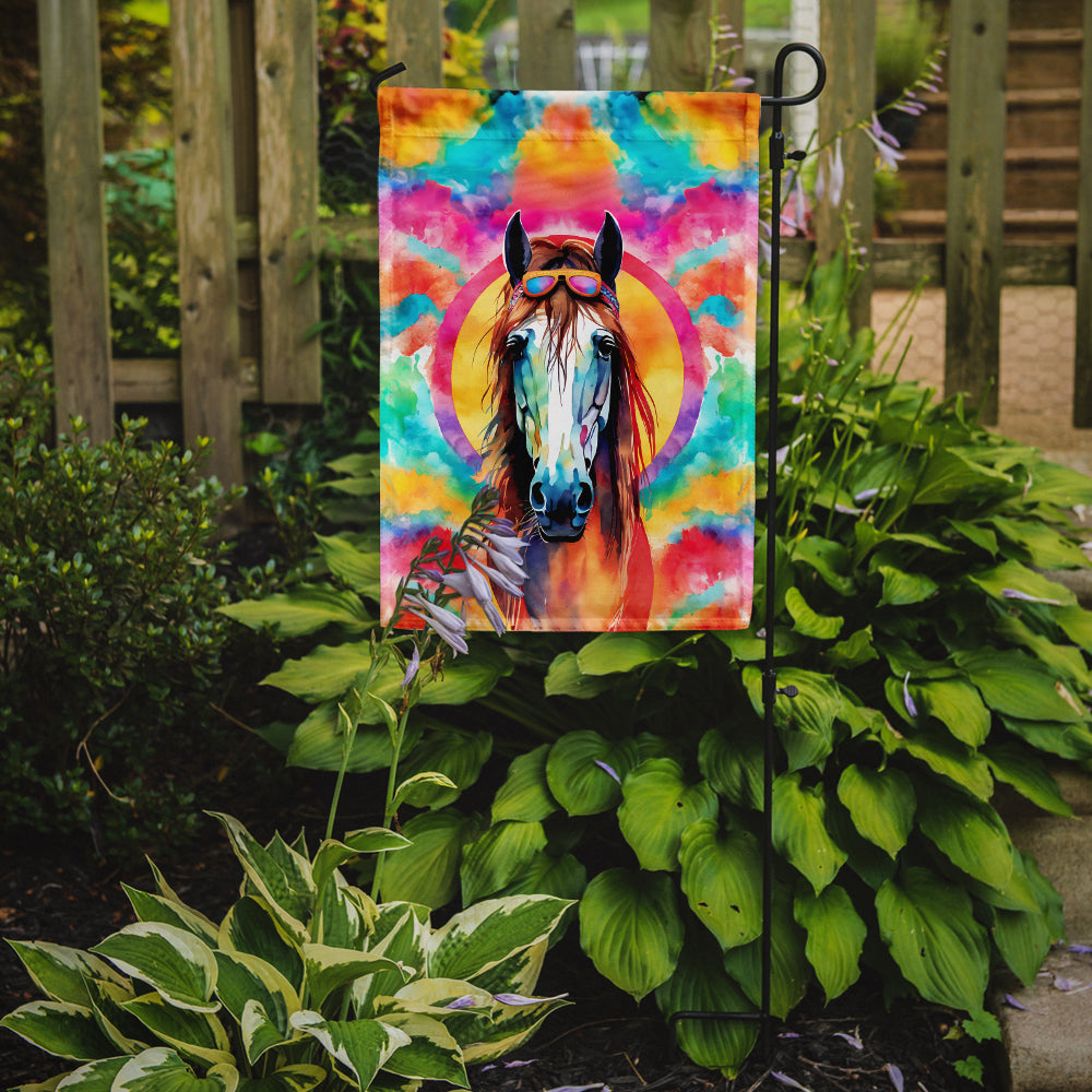 Hippie Animal Horse Garden Flag