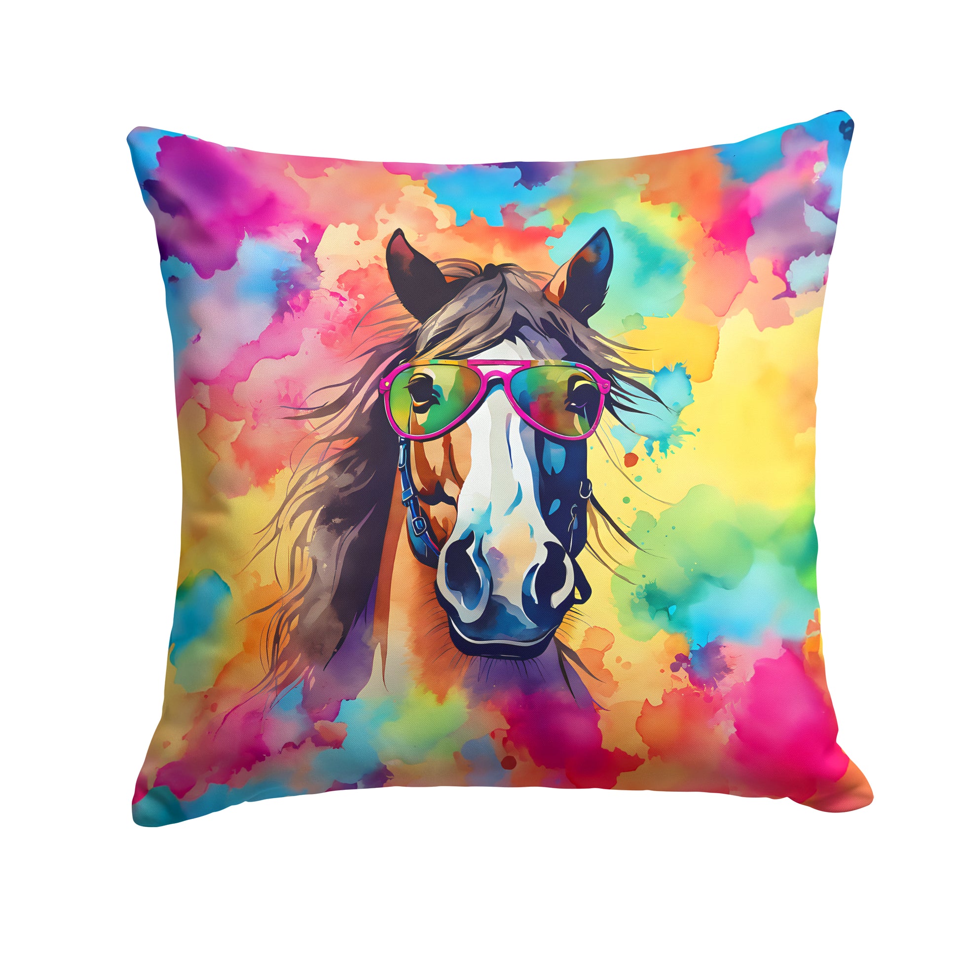 Buy this Hippie Animal Horse Throw Pillow