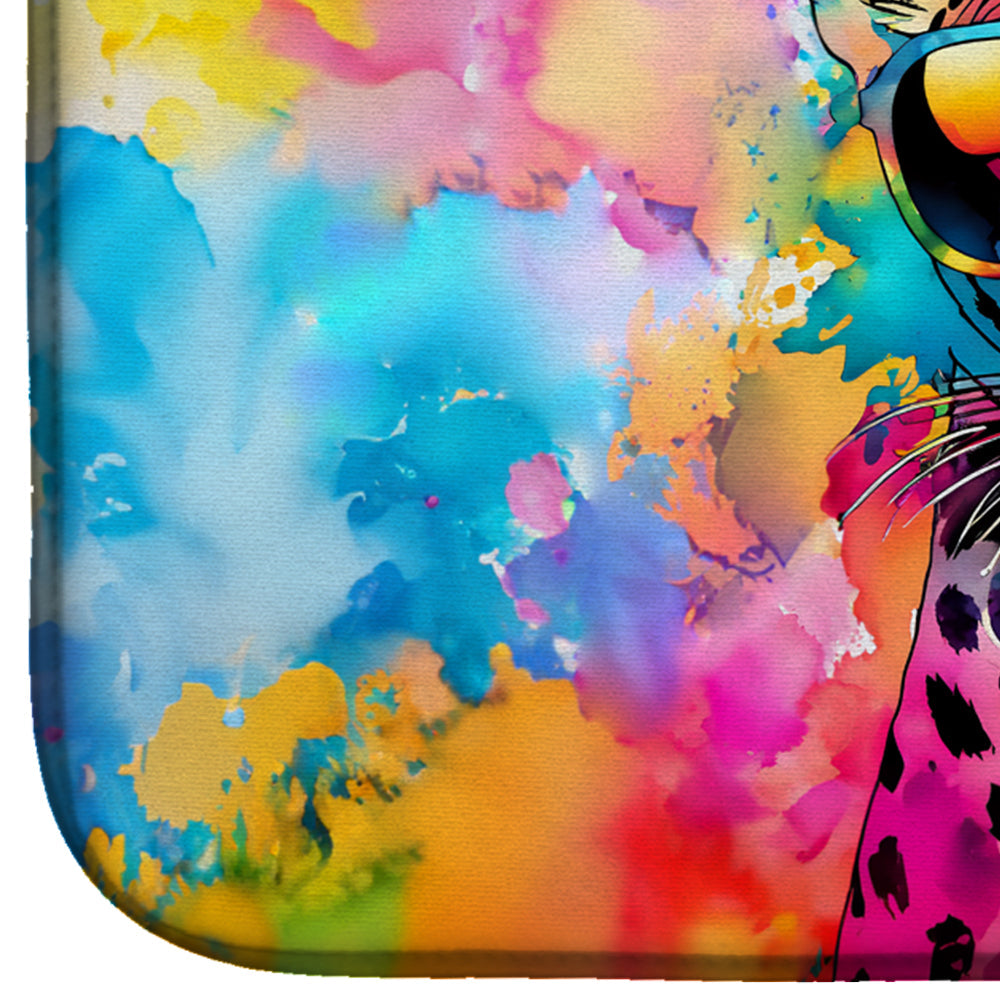 Hippie Animal Leopard Dish Drying Mat