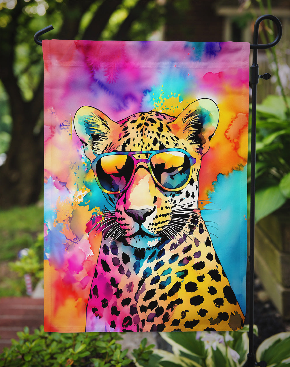 Hippie Animal Leopard Garden Flag