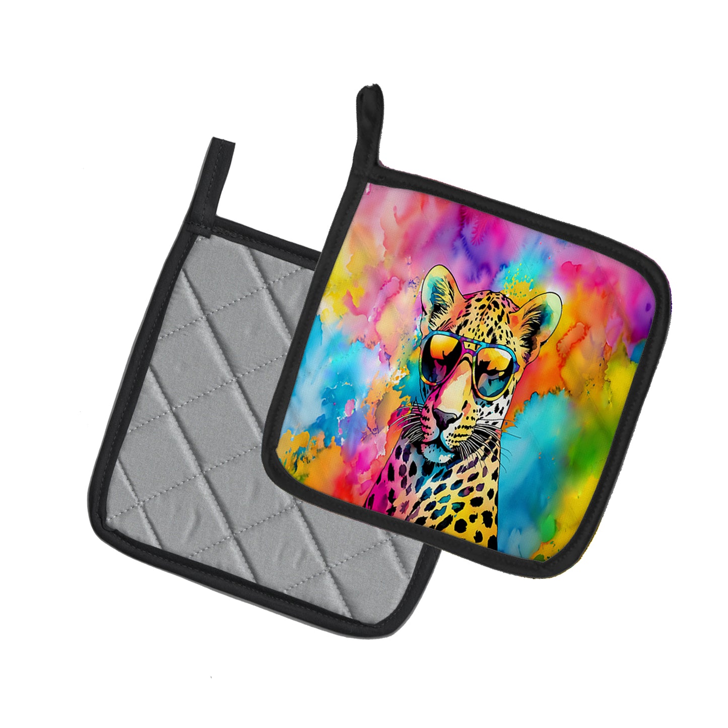 Hippie Animal Leopard Pair of Pot Holders