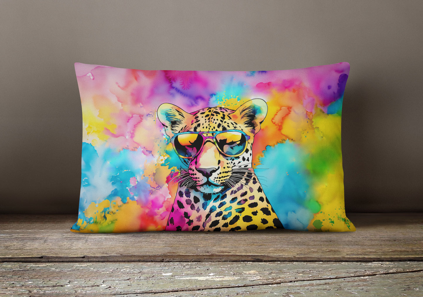 Hippie Animal Leopard Throw Pillow