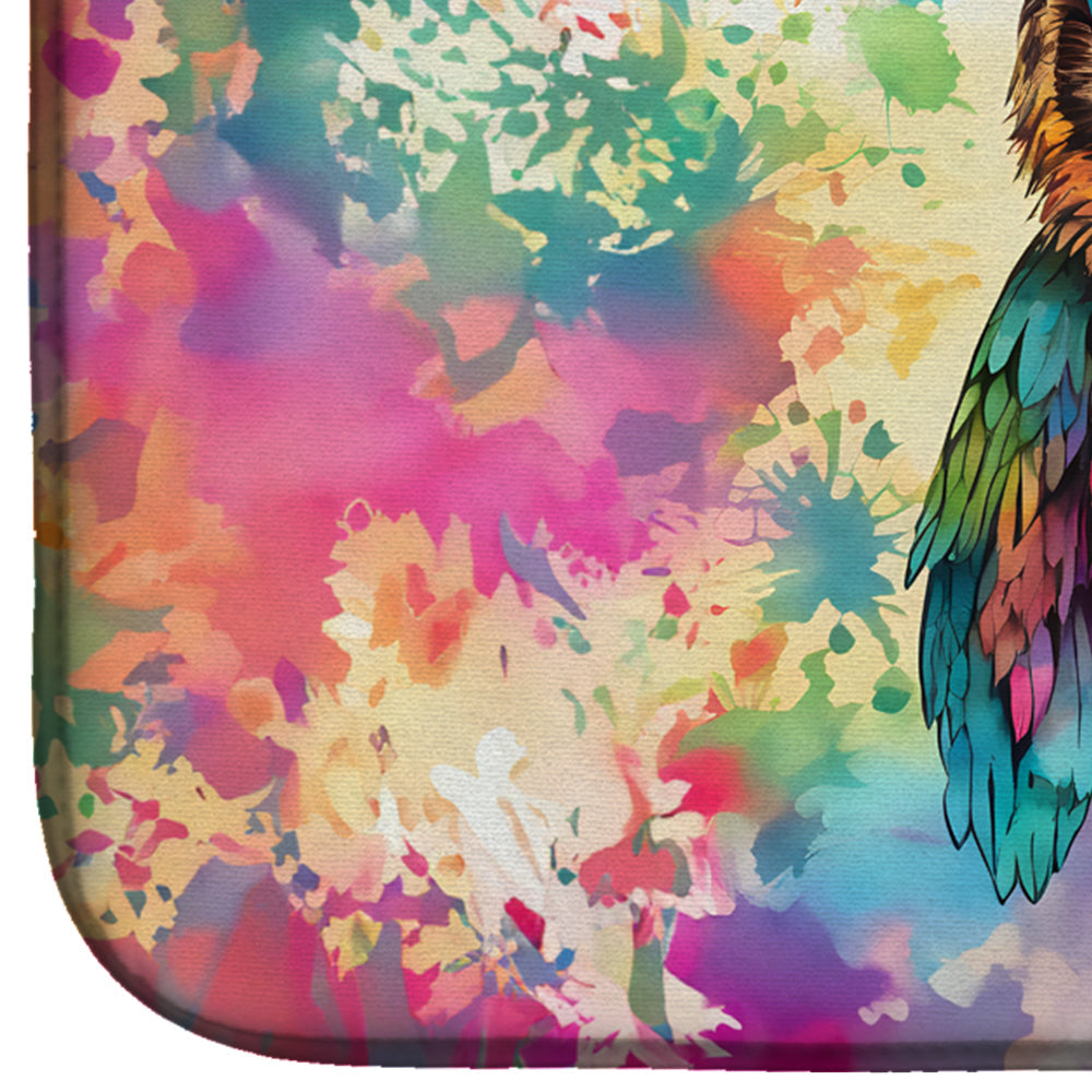 Hippie Animal Owl Dish Drying Mat