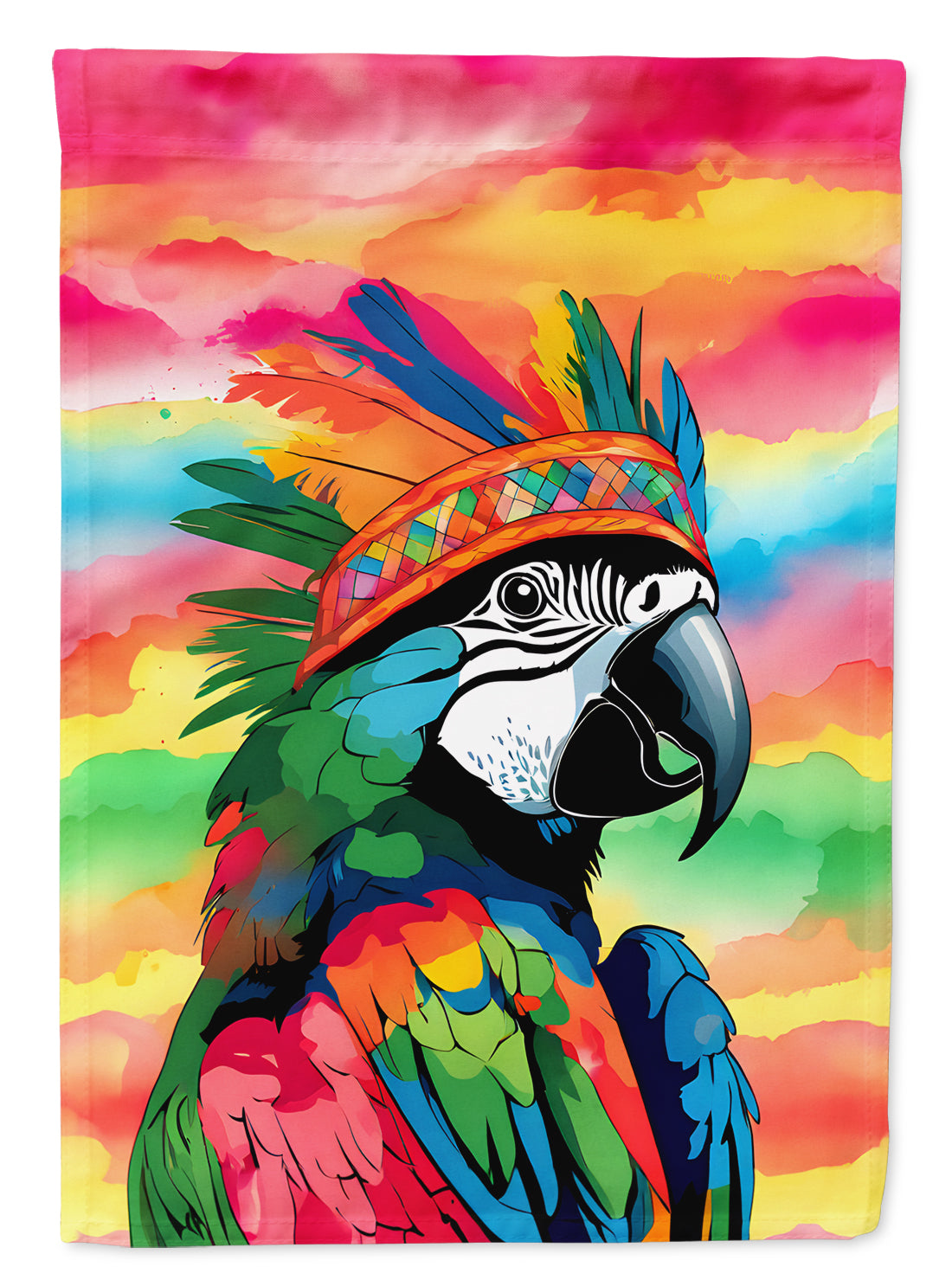 Buy this Hippie Animal Parrot House Flag