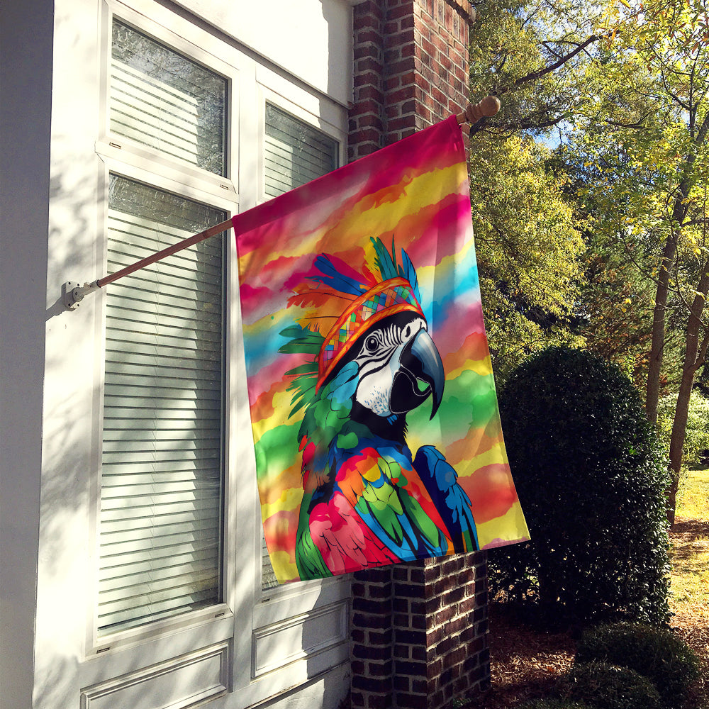 Hippie Animal Parrot House Flag