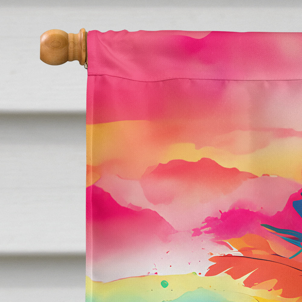 Hippie Animal Parrot House Flag