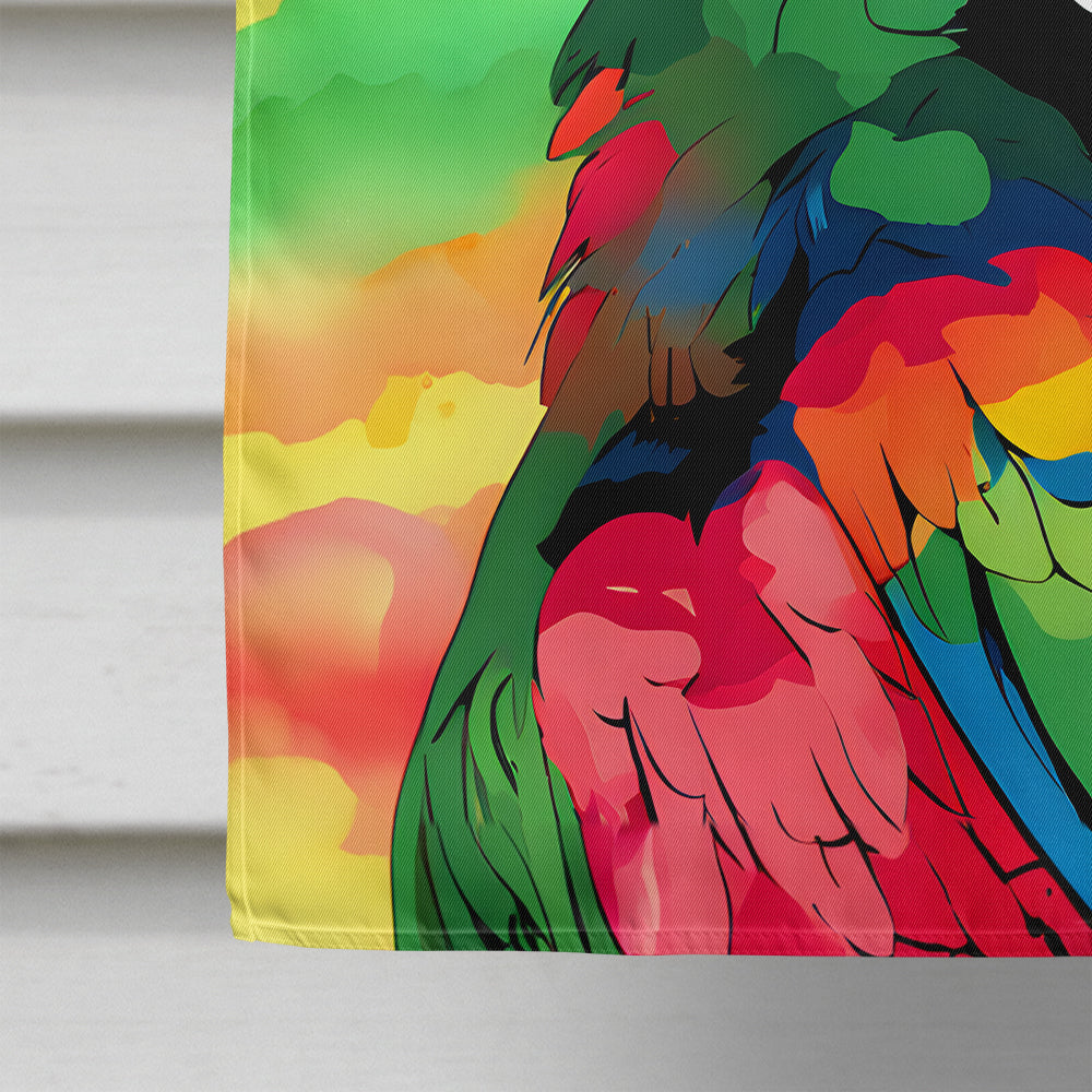 Hippie Animal Parrot House Flag