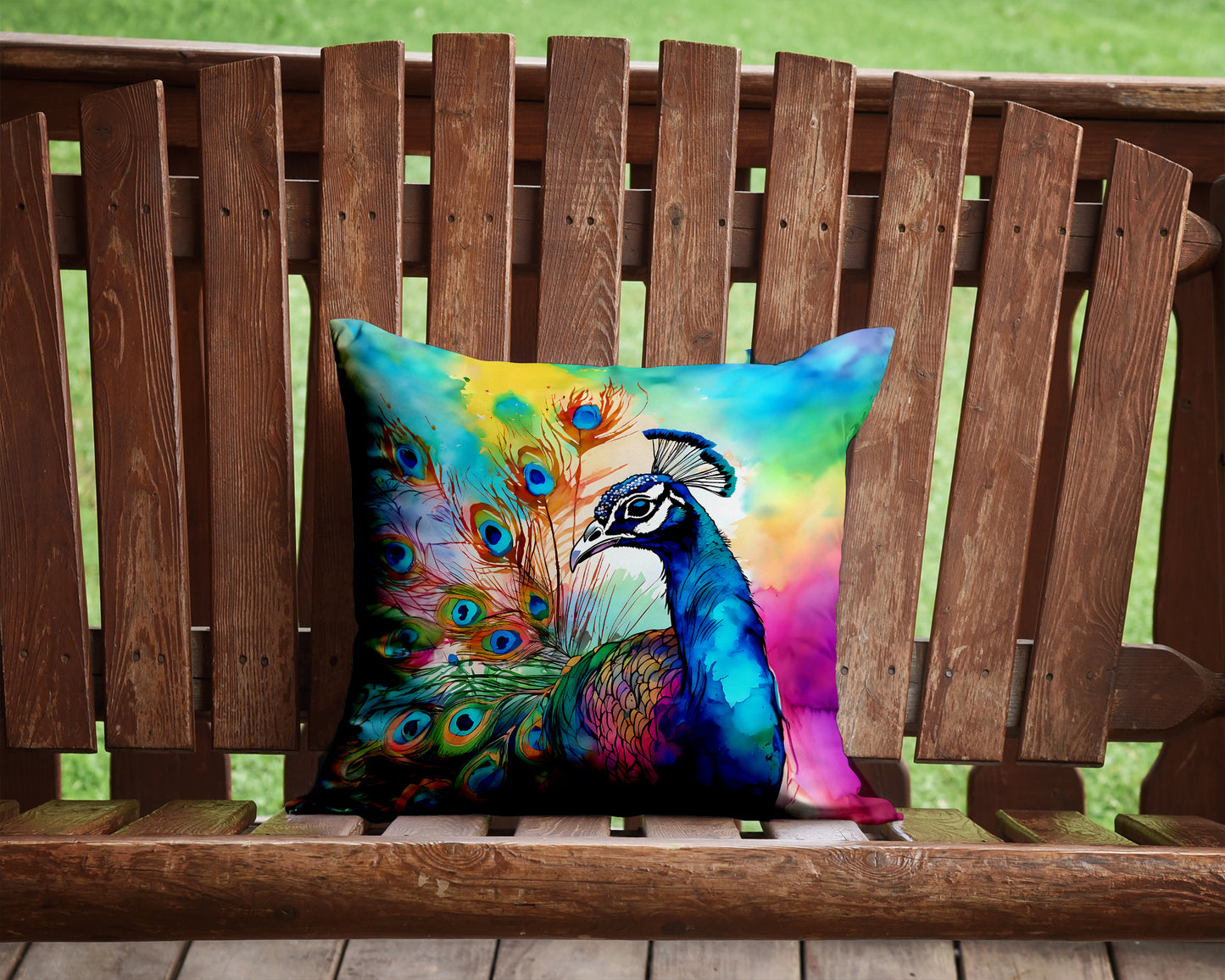 Hippie Animal Peacock Throw Pillow