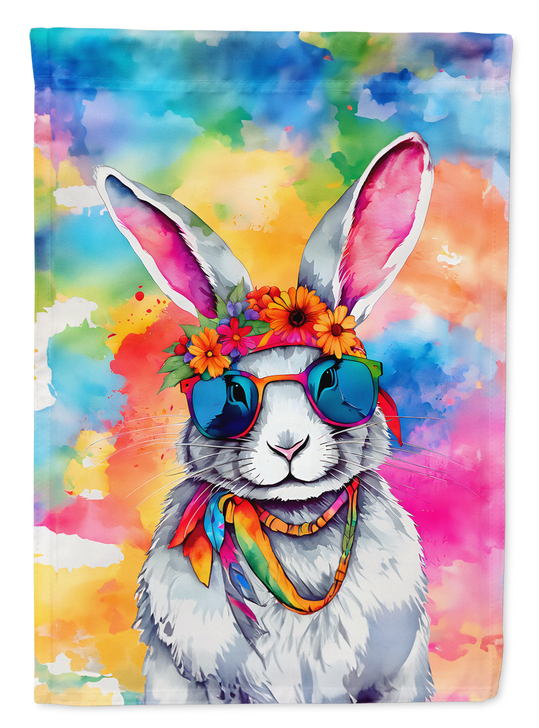 Buy this Hippie Animal Rabbit Garden Flag