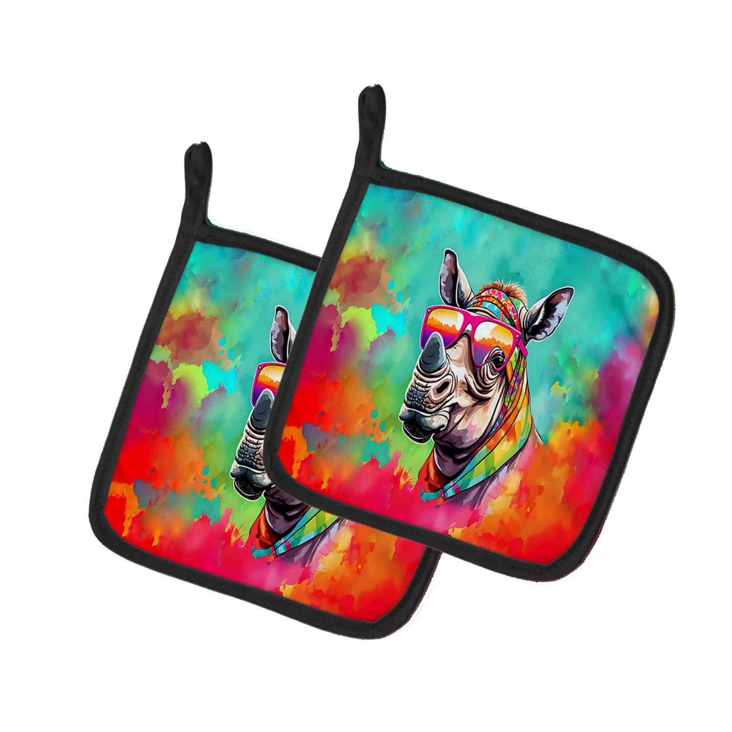 Buy this Hippie Animal Rhinoceros Pair of Pot Holders