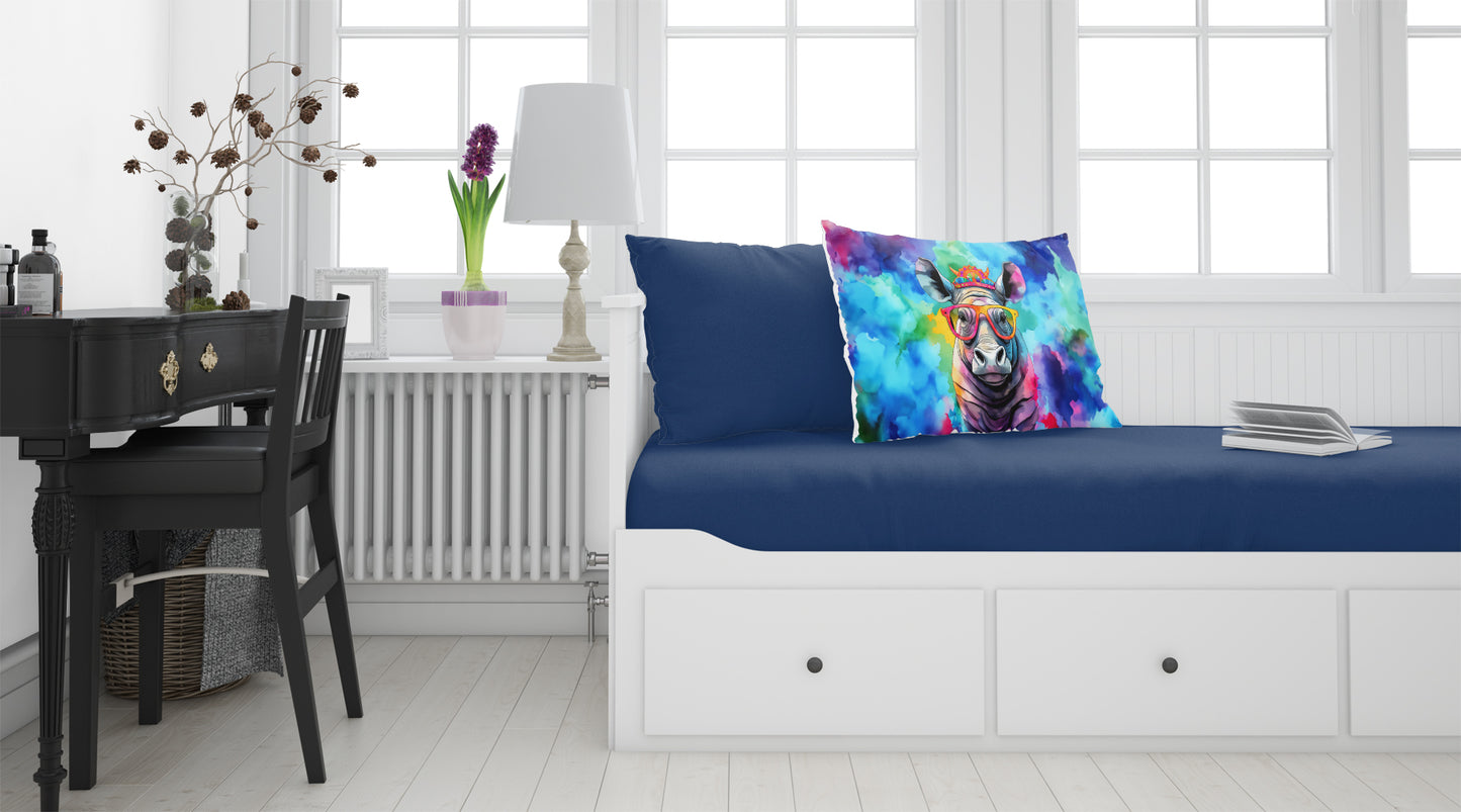 Hippie Animal Rhinoceros Standard Pillowcase