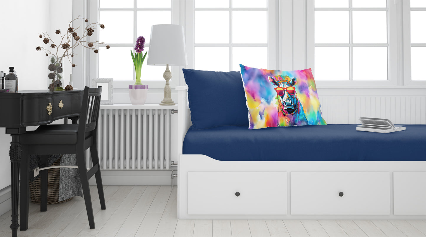 Hippie Animal Rhinoceros Standard Pillowcase