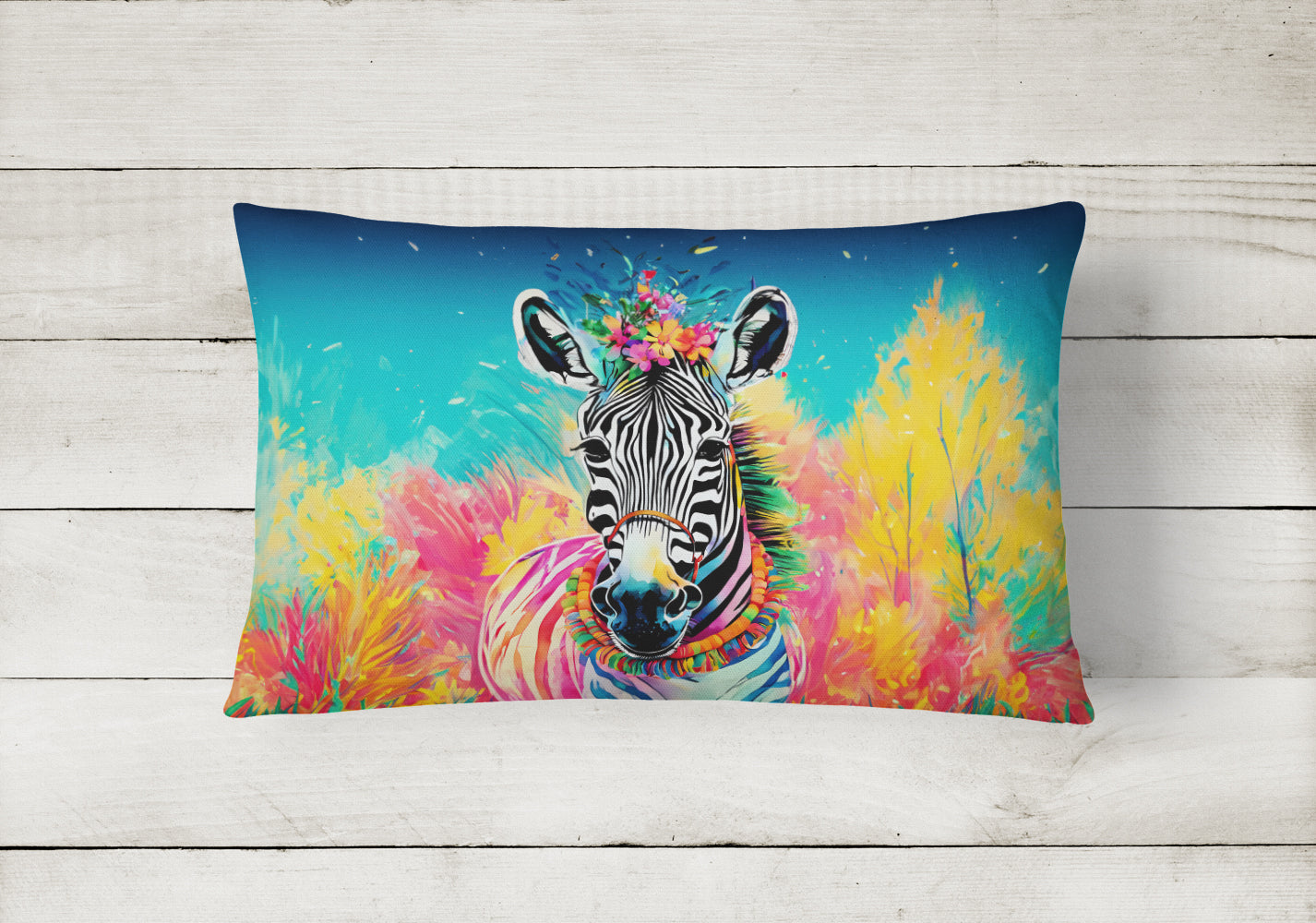 Hippie Animal Zebra Throw Pillow