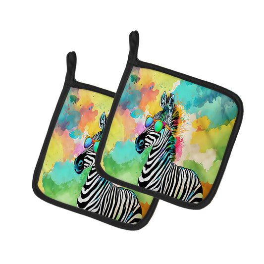 Buy this Hippie Animal Zebra Pair of Pot Holders