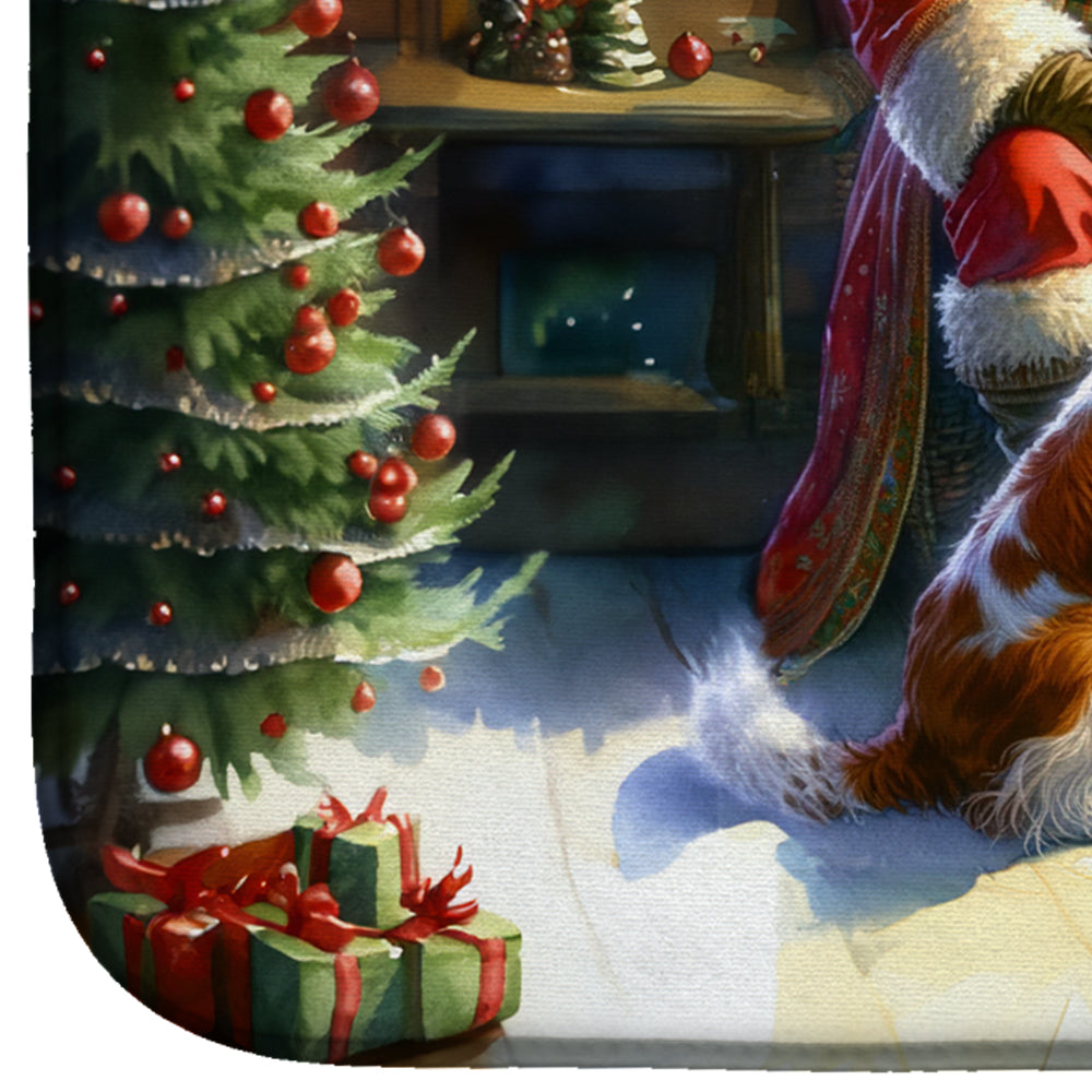 Brittany and Santa Claus Dish Drying Mat