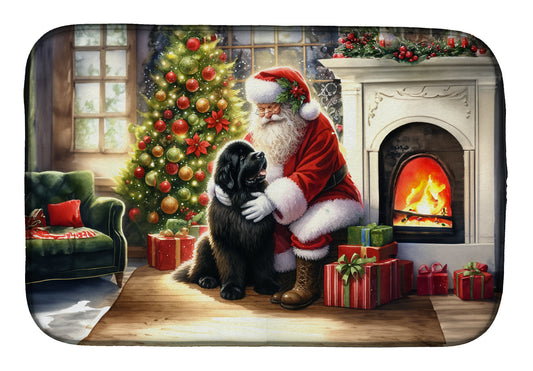 Buy this Newfoundland and Santa Claus Dish Drying Mat