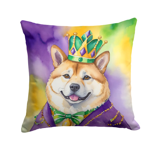 Buy this Akita King of Mardi Gras Throw Pillow