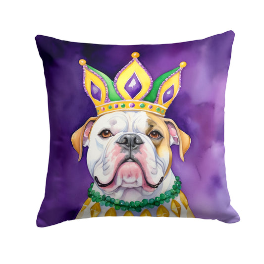 Buy this American Bulldog King of Mardi Gras Throw Pillow