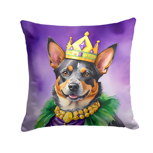 Buy this Australian Cattle Dog King of Mardi Gras Throw Pillow