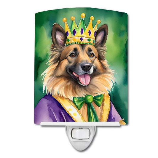 Buy this Belgian Tervuren King of Mardi Gras Ceramic Night Light