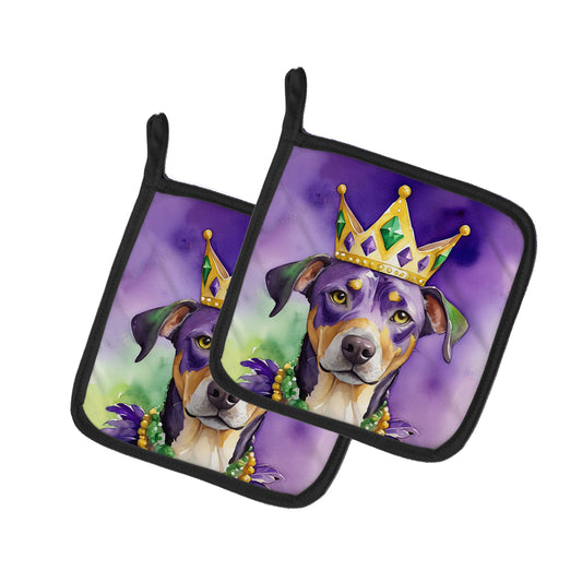 Buy this Catahoula King of Mardi Gras Pair of Pot Holders