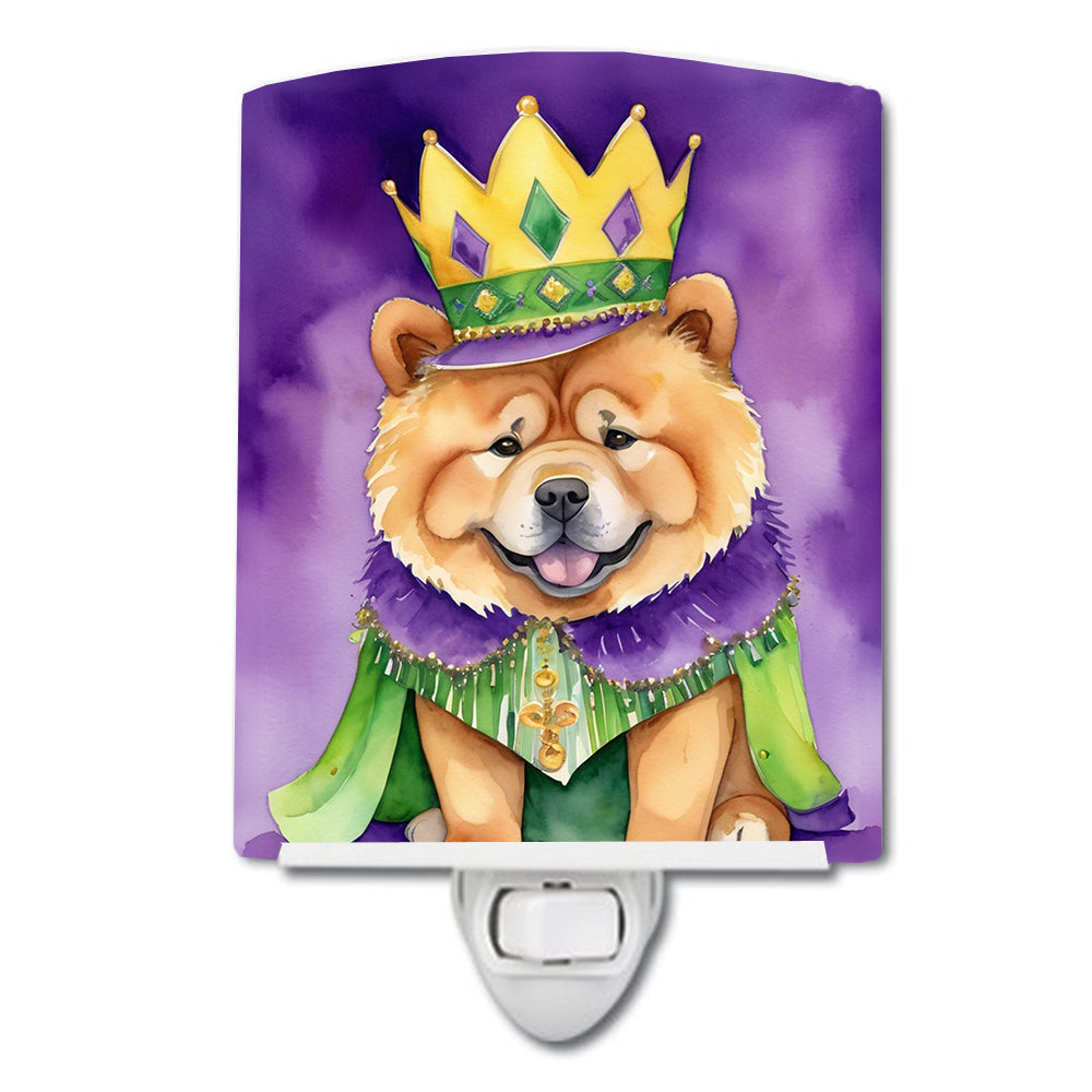 Buy this Chow Chow King of Mardi Gras Ceramic Night Light