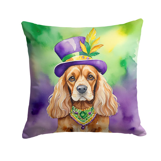 Buy this Cocker Spaniel King of Mardi Gras Throw Pillow