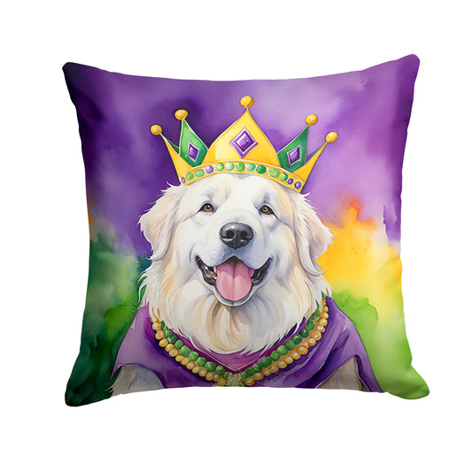 Buy this Great Pyrenees King of Mardi Gras Throw Pillow