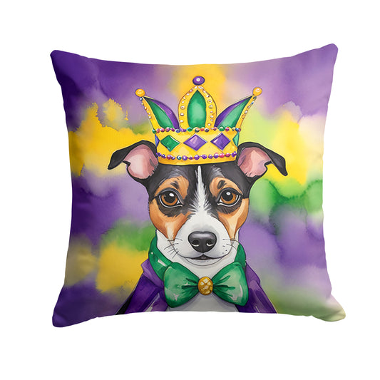 Buy this Jack Russell Terrier King of Mardi Gras Throw Pillow