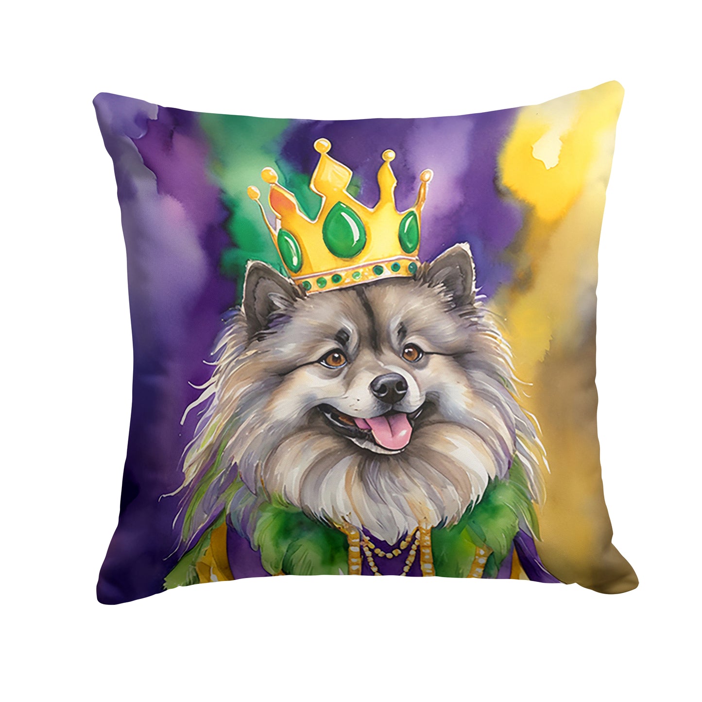 Buy this Keeshond King of Mardi Gras Throw Pillow
