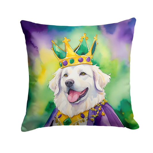 Buy this Kuvasz King of Mardi Gras Throw Pillow