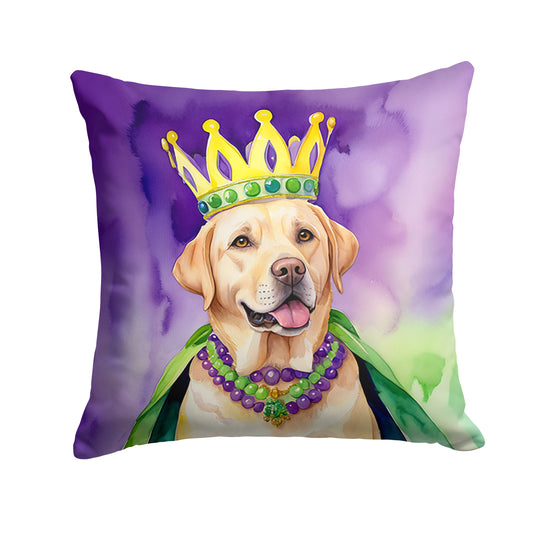 Buy this Labrador Retriever King of Mardi Gras Throw Pillow