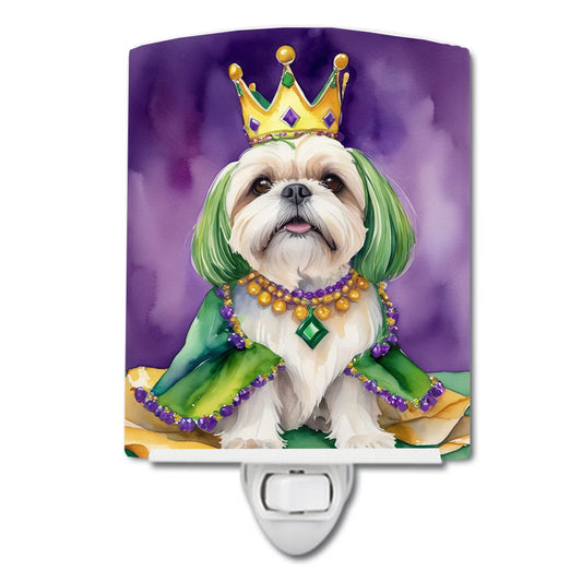 Buy this Lhasa Apso King of Mardi Gras Ceramic Night Light